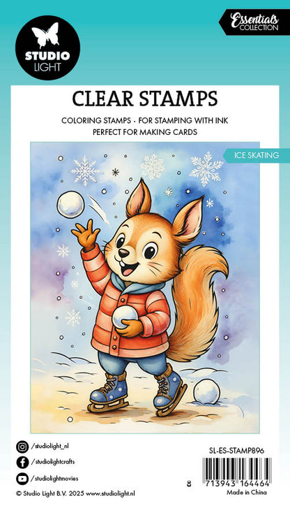 SL Clear Stamp Ice Skating Essentials 74x105x1mm 1 Pieces