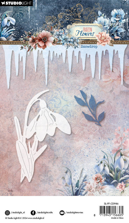 SL Cutting Die Snowdrop Frozen Flowers 3 PC