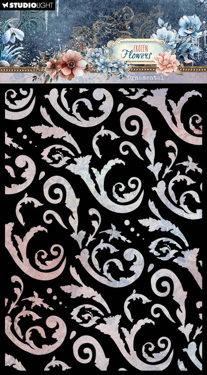 Masque SL fleurs ornementales givrées 1 pc