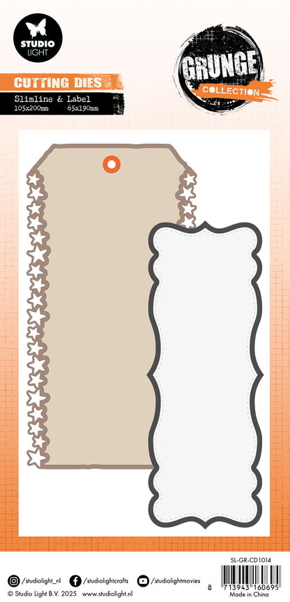 SL Cutting Die Star Label Grunge Collection 6 Pieces