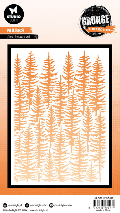 GR Masque Arbre Fond Grunge Collection 1 PC