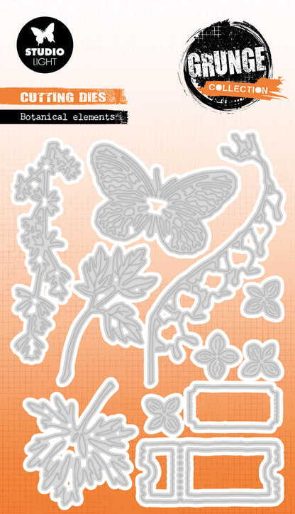 SL Cutting Die Botanical Elements Grunge Collection 13 PC