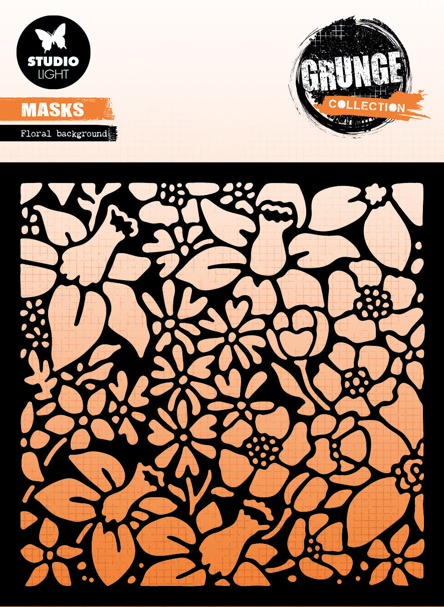 Masque SL Fond Floral Grunge Collection 150x150x1mm 1 PC n°182