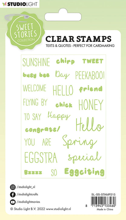 SS Tampon transparent Citations Small Eggstra Special Sweet Stories 105x148x3mm 24 PC nr.215