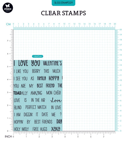 SL Tampon transparent Citations Small Love Is In The Air Sweet Stories 148x105x3mm 41 PC réf.329