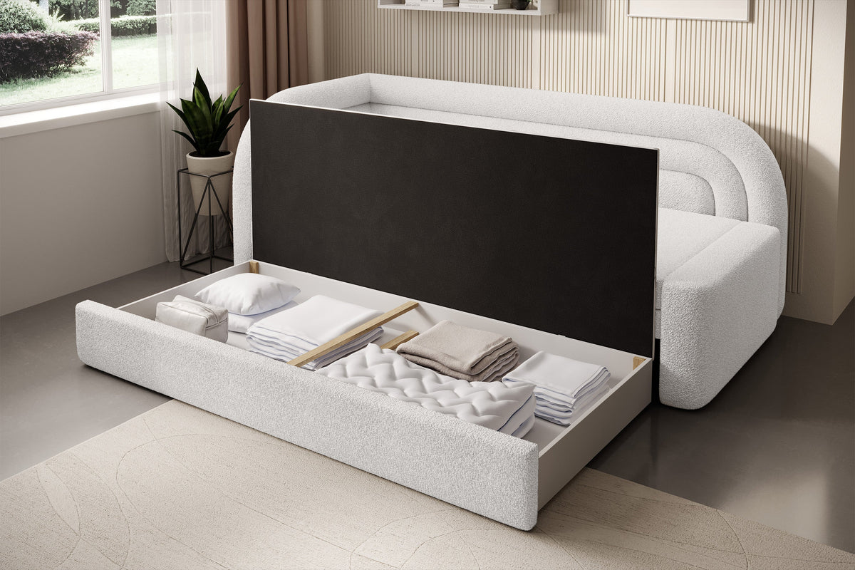 Canapé convertible Fabillo - Blanc nacré