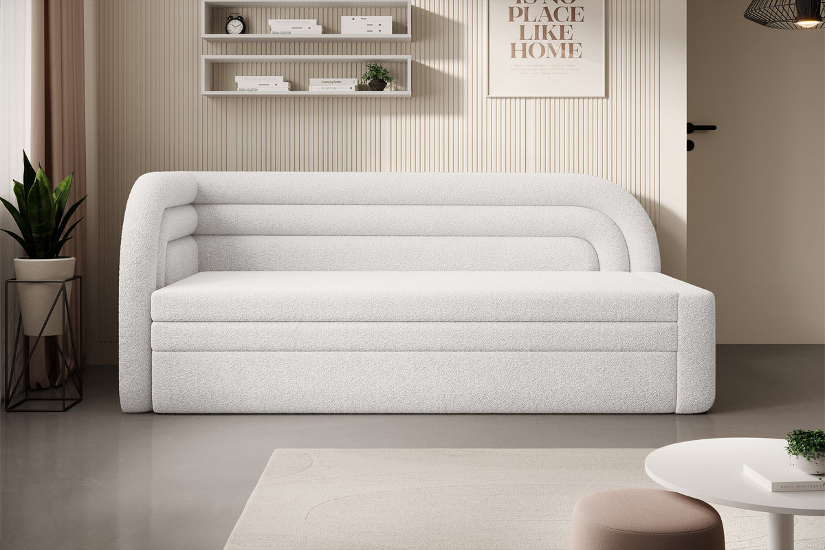 Canapé convertible Fabillo - Blanc nacré