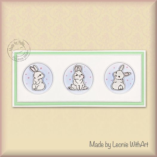 Tampon transparent Nellie's Choice Printemps - Lapin mignon-3