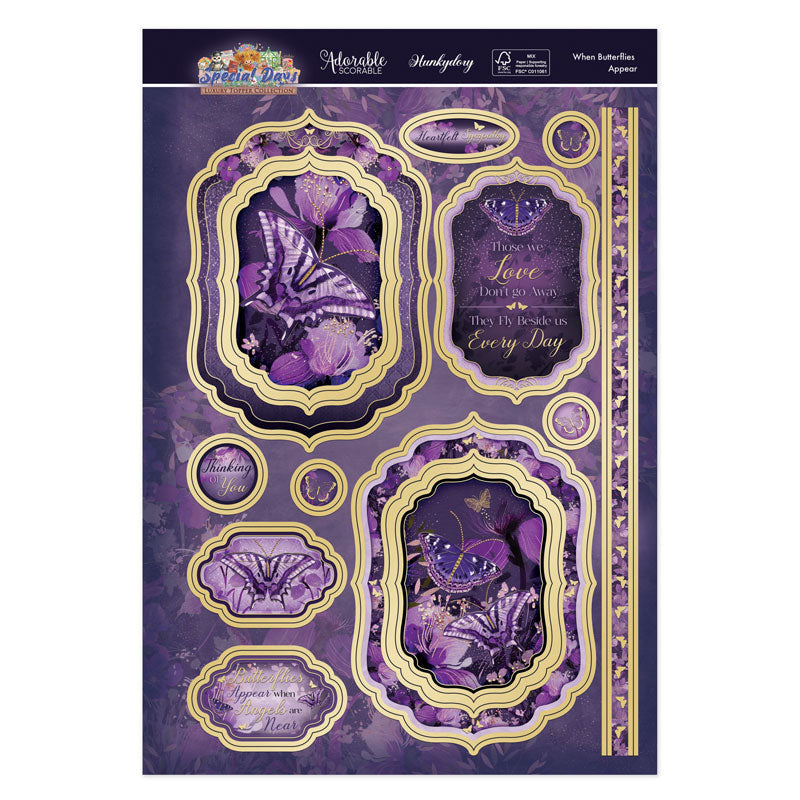 When Butterflies Appear Luxury Topper Set
