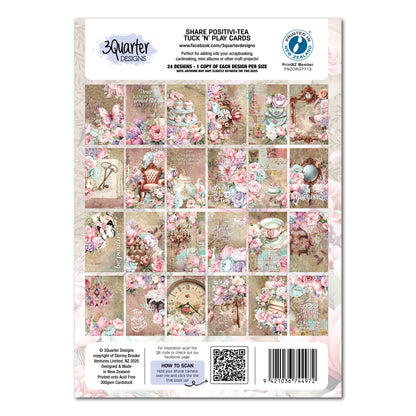 3Quarter Designs Positivi-Tea - Cartes Tuck N Play