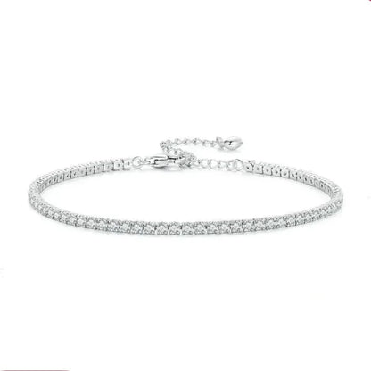 925 Sterling Silver CZ Tennis Bracelet