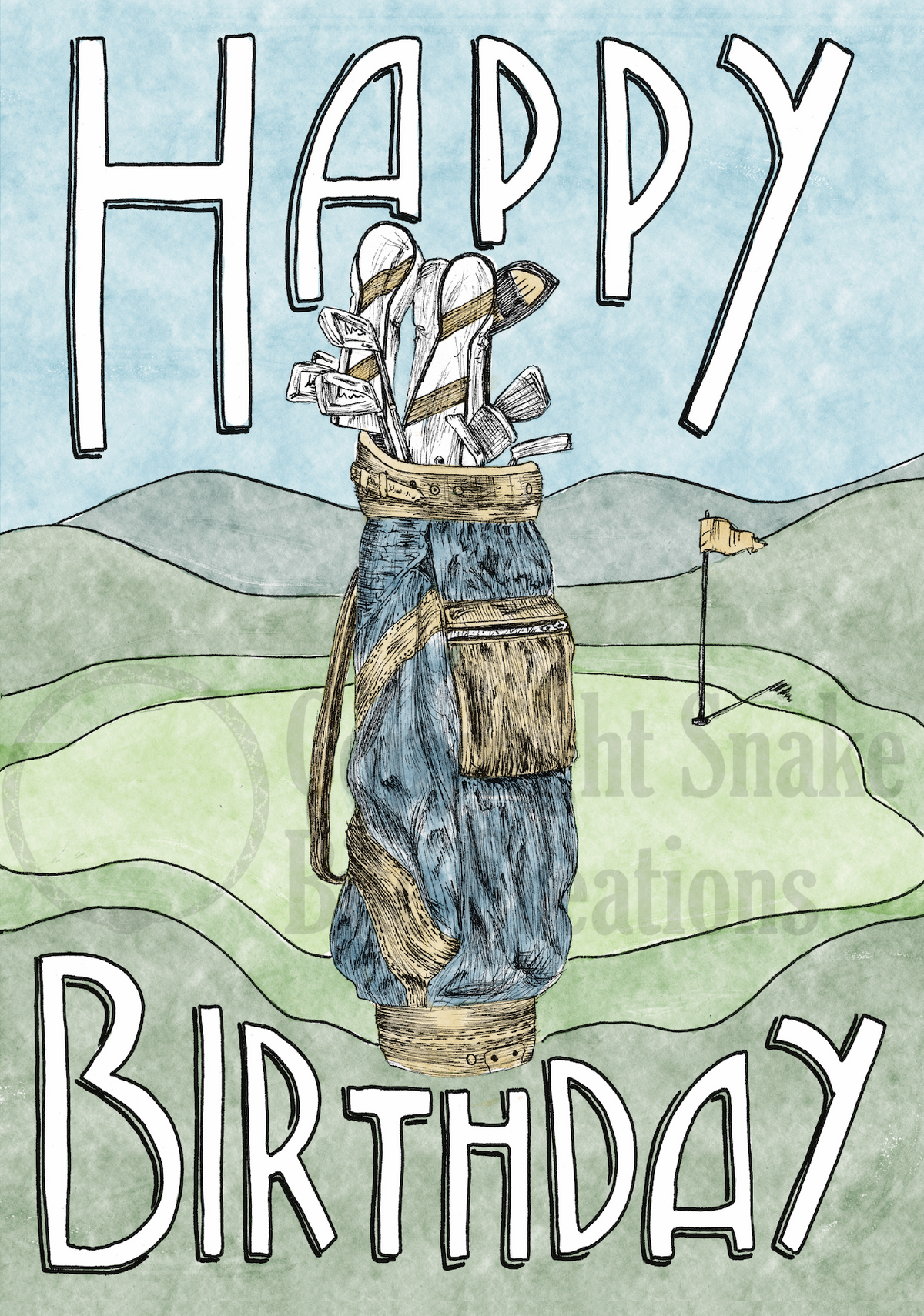 'Happy Birthday' Golf Card