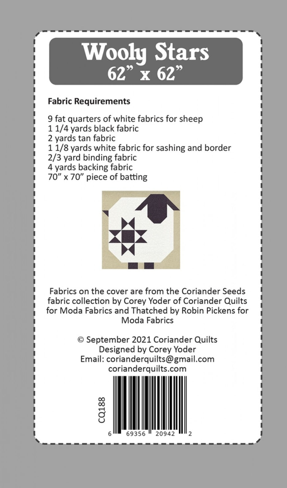Wooly Stars Motif CQP188