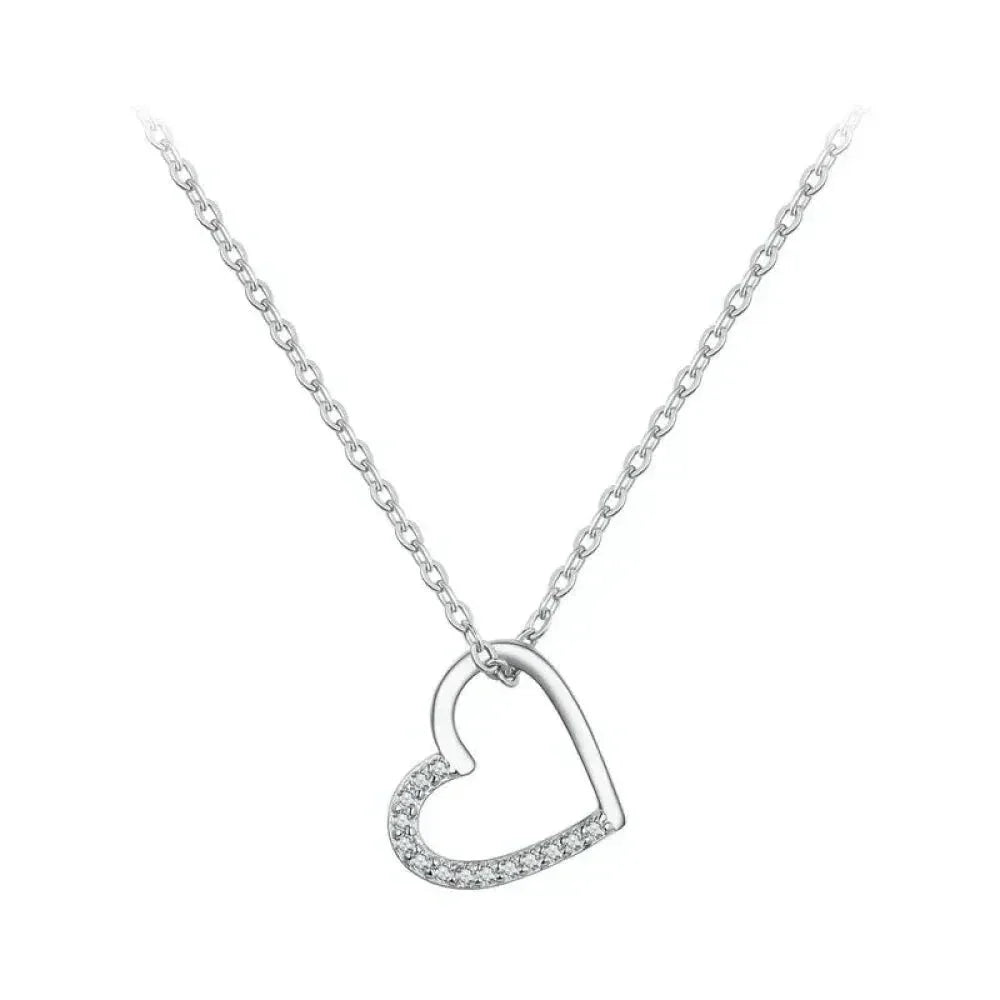 Collier à Chaîne en Argent Sterling 925 Véritable pour Femme - Bijoux Fins 46 cm