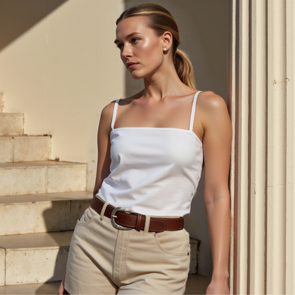 Jolene - Western Full Grain Leather Belt Made in Canada