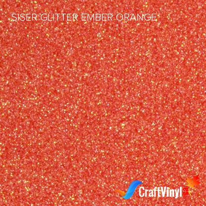 Siser Glitter Ember Orange