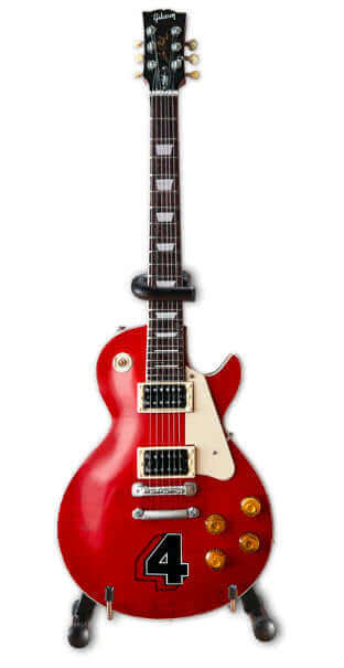 Mini guitare Slash Gibson Les Paul Standard Translucent Cherry édition limitée 4 albums