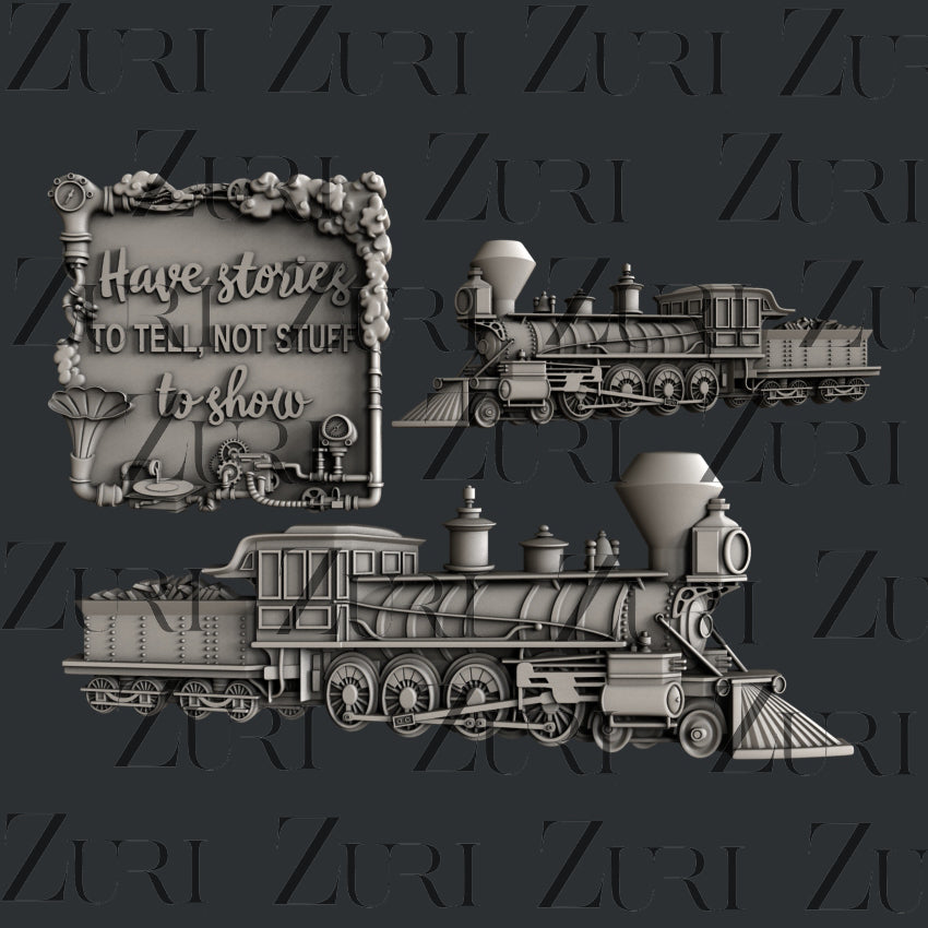 Zuri Designs Ensemble locomotive Steampunk 1
