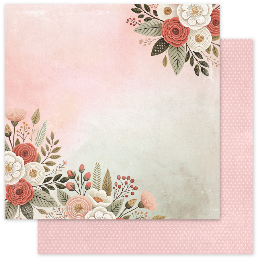 Strawberry Friends Basics B 12 x 12 Paper (12 pc Bulk Pack) 34890