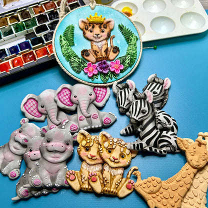 Moule en silicone Lionceau Safari Adorable