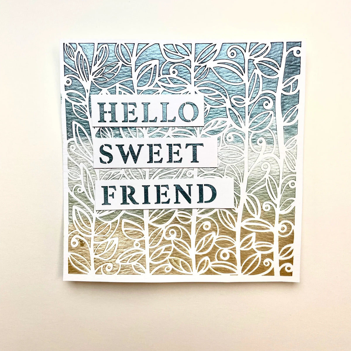 The Crafters Workshop Plaque de mots positifs