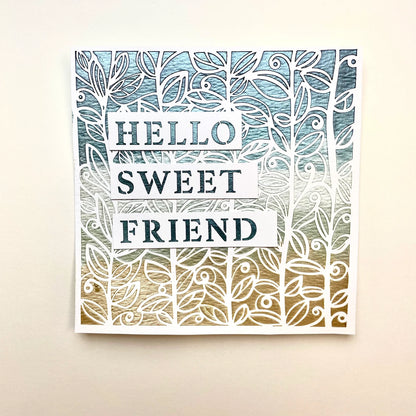 The Crafters Workshop Plaque de mots positifs