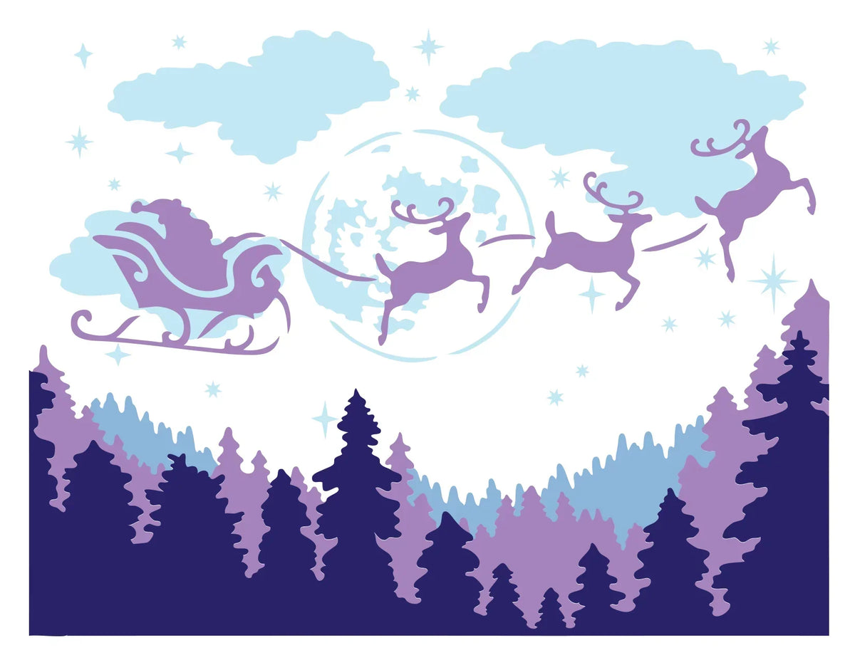 The Crafters Workshop Layered Santa Moon