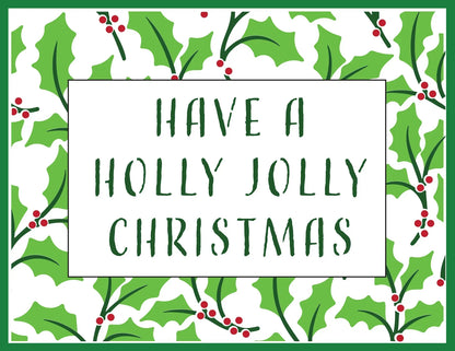The Crafters Workshop A2 Layered Holly Background