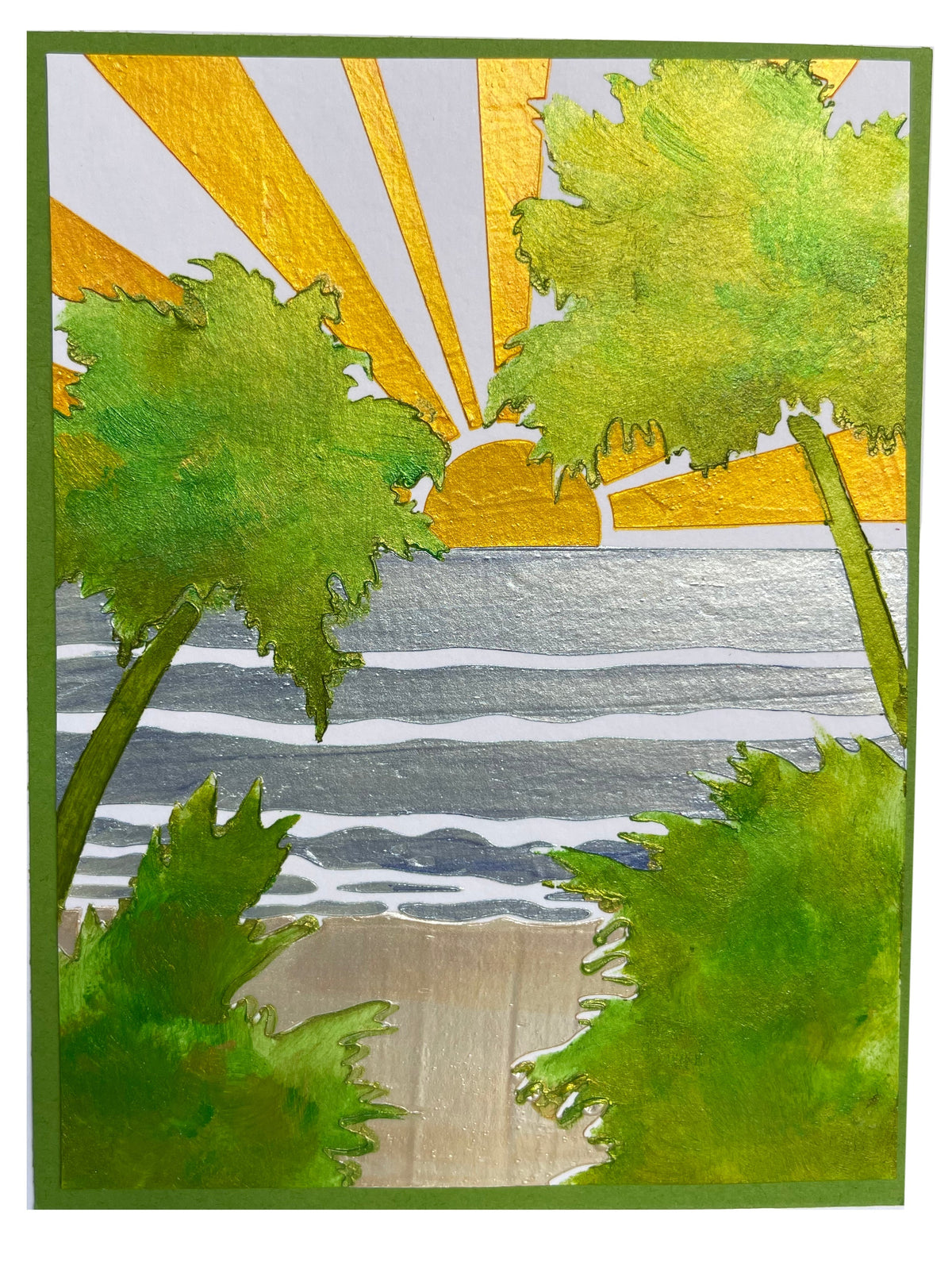 The Crafters Workshop Superposition Coucher de soleil tropical