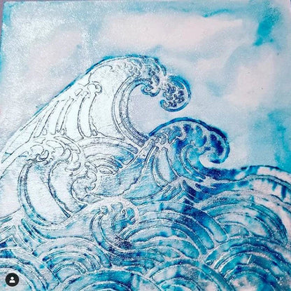 Gabarit The Crafters Workshop 15x15 cm Vague