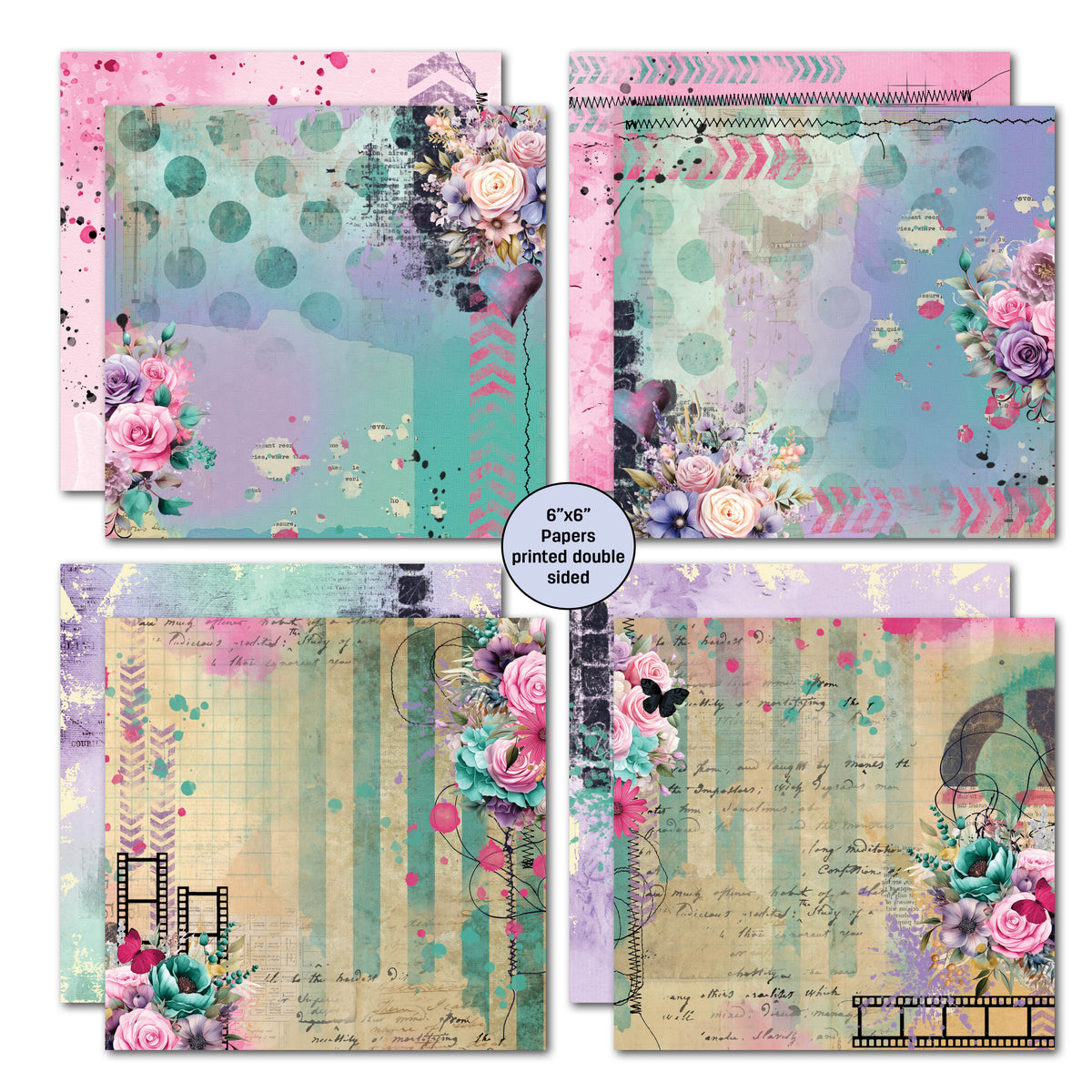 Pack de papier 3Quarter Designs Teenage Dream 6x6