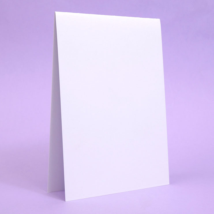 Cartes Blanches Pliées et Enveloppes - Format 17,8 cm x 12,7 cm