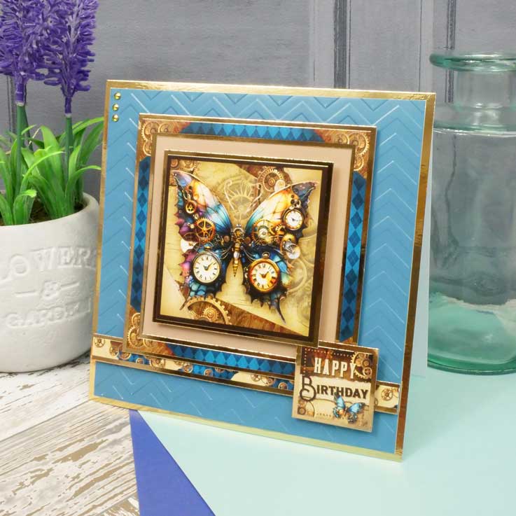 Blocs de décorations de cartes - Magnifiques papillons