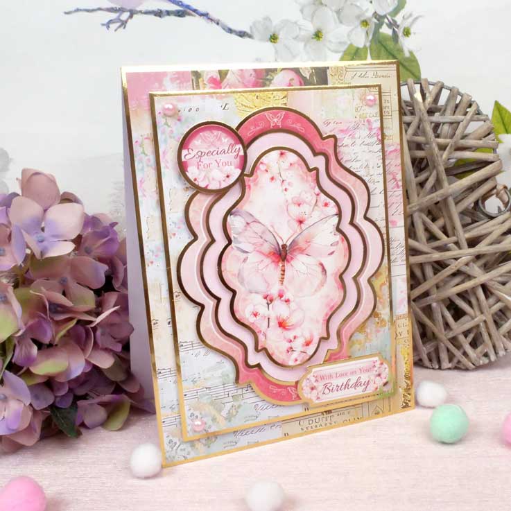 Blocs de décorations de cartes - Magnifiques papillons