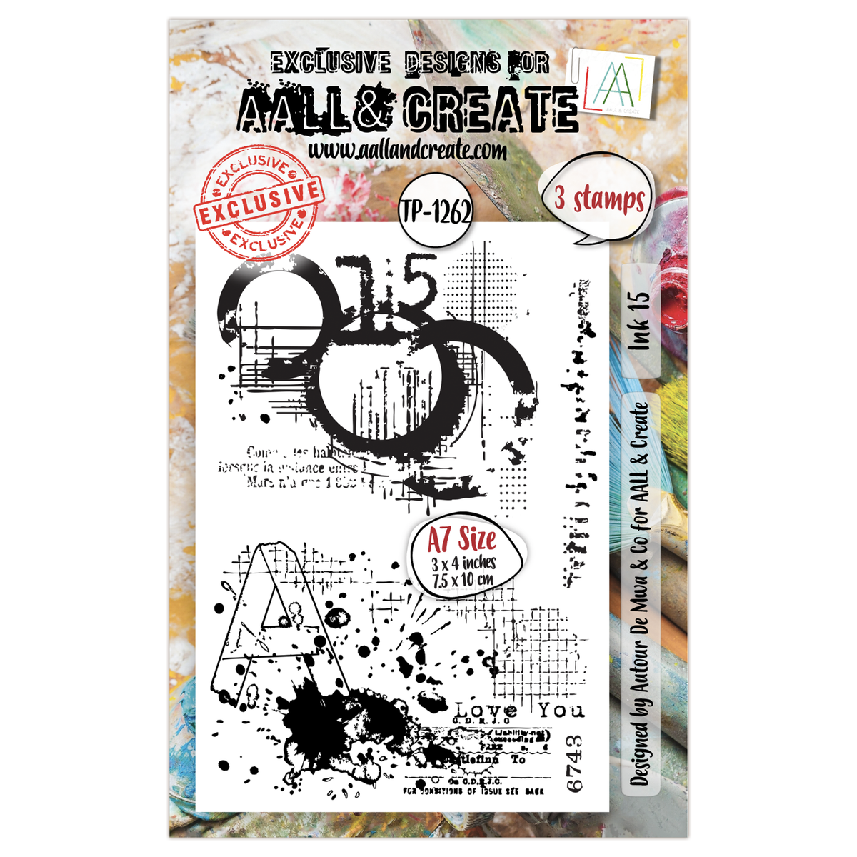 AALL and Create - Set de tampons A7 - Ink 15