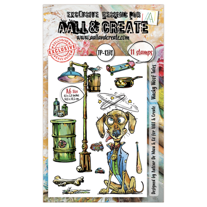 AALL and Create - A6 Stamp Set - Wacky Woof Tales