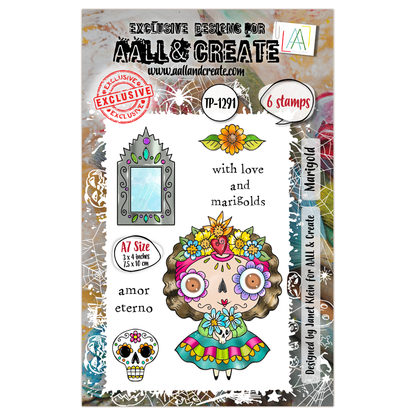 AALL and Create - A7 Stamp Set - Marigold