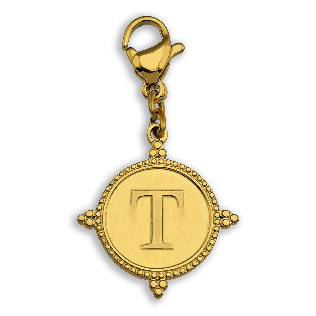 Gold Ornate Alphabet Letter Charms (A–Z) for Necklaces & Bracelets