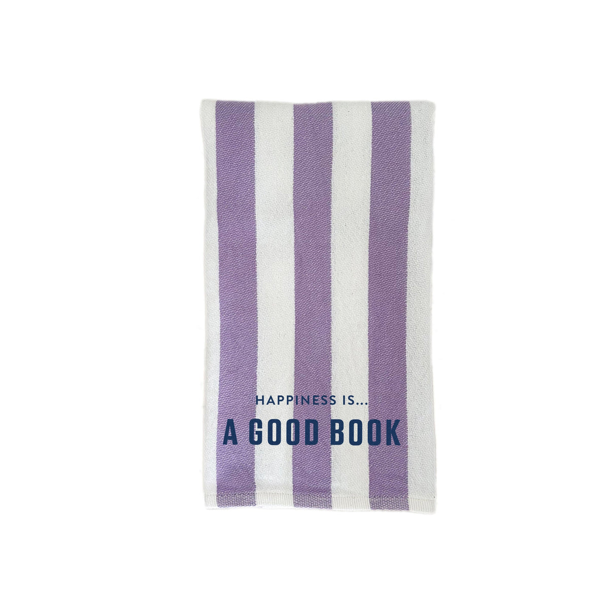 Tea/Hand Towel Good Book, Striped Lilac