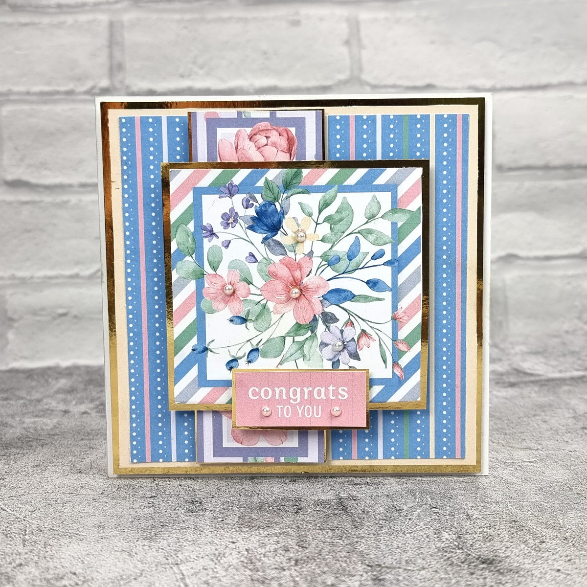 The Paper Boutique Sunny Gardens Bloc de Cartes Couleur 20,3 cm x 20,3 cm