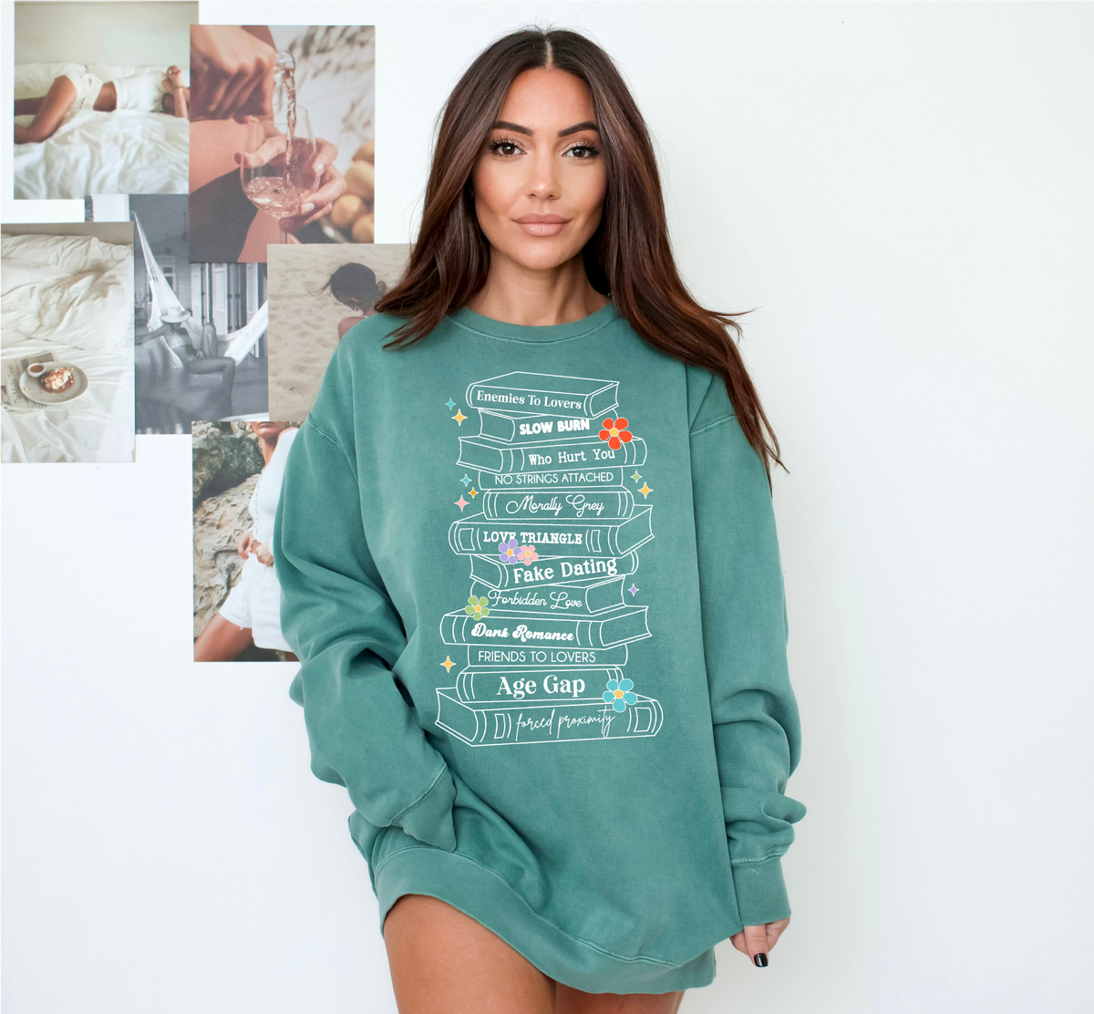 Sweat-shirt ras du cou unisexe Trope | Vêtements littéraires