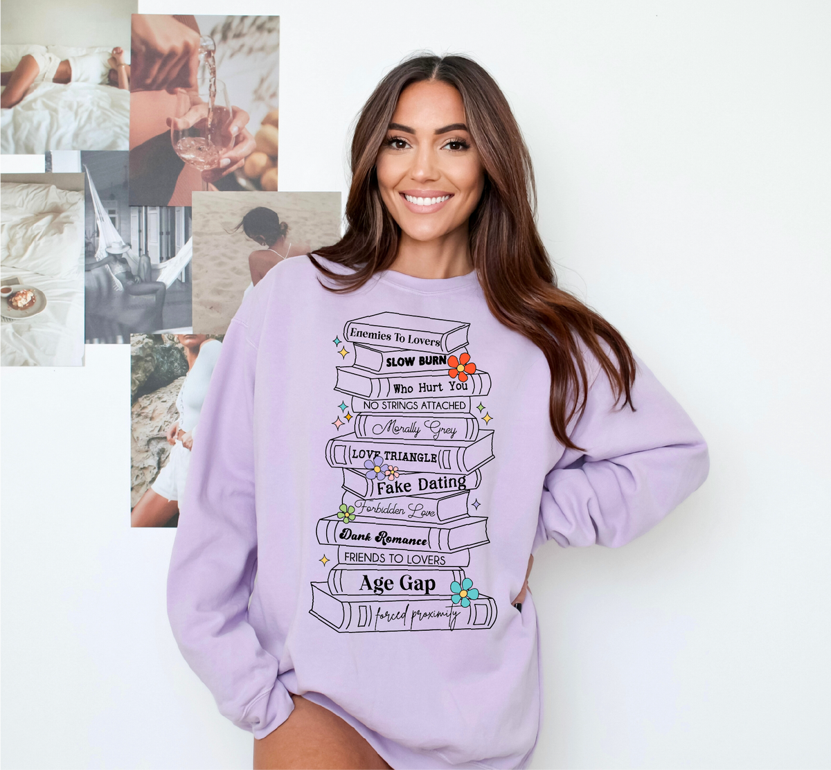 Sweat-shirt ras du cou unisexe Trope | Vêtements littéraires