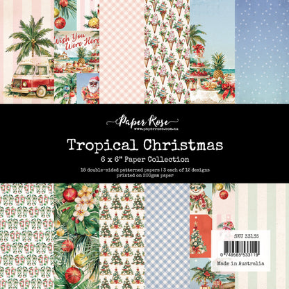 Collection de papiers Noël Tropical 6x6 33135