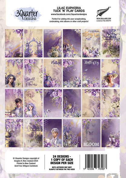 3Quarter Designs Lilac Euphoria - Cartes Tuck N Play