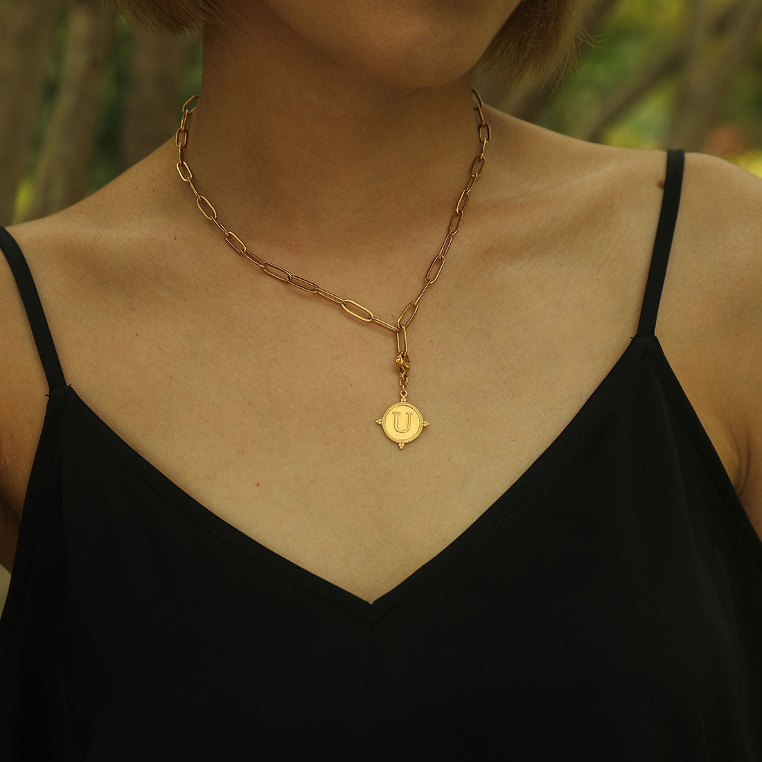 Gold Ornate Alphabet Letter Charms (A–Z) for Necklaces & Bracelets