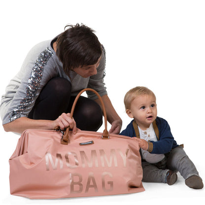 Sac à langer rose joyeux pour maman