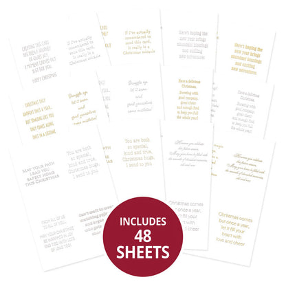 Perfect Verses Foiled Paper Pad - Christmas