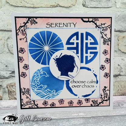 Pochoir Visible Image Art Spheres #2 - 6 x 6