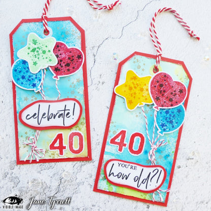 Visible Image Meilleurs Anniversaires - Lot de tampons A6