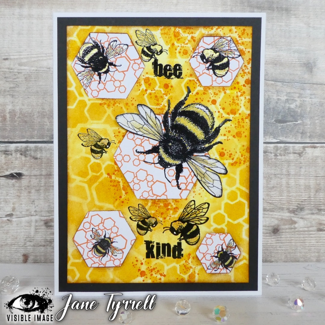 Visible Image Bee Happy - A6 Stamp Set